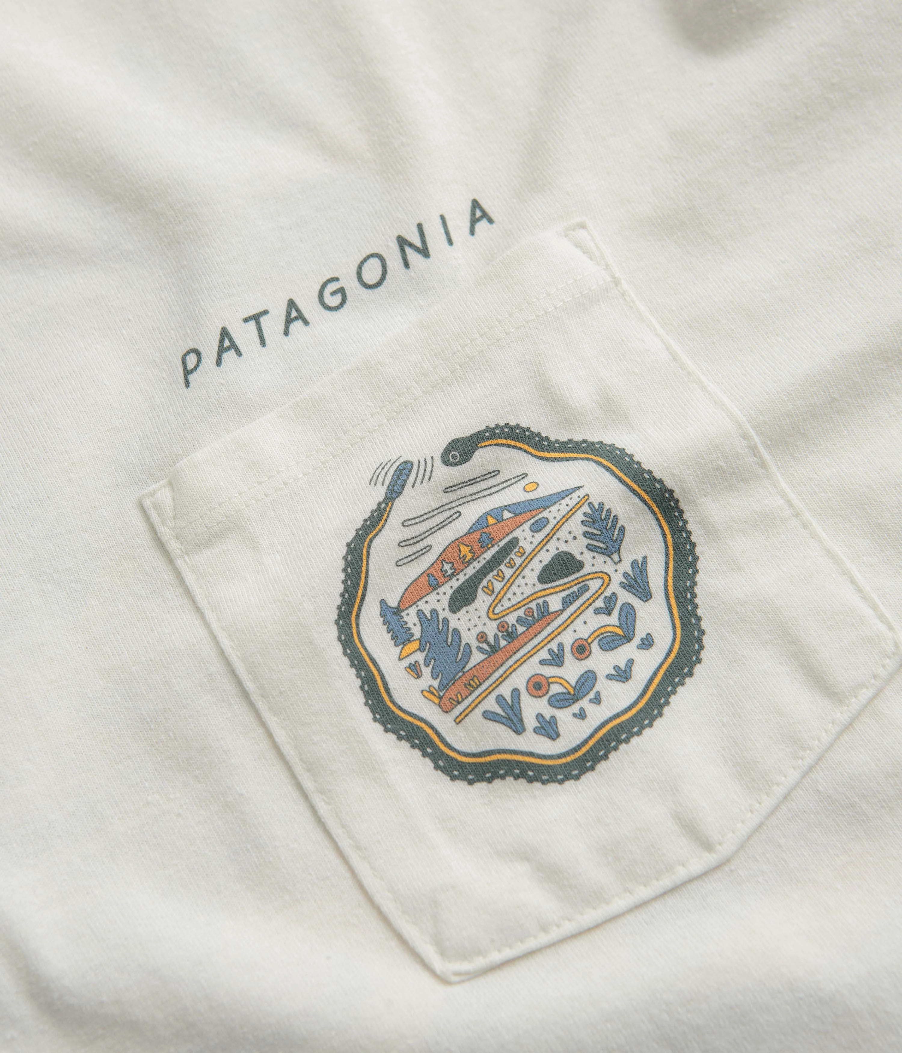 Patagonia Commontrail Pocket Responsibili-Tee T-Shirt - Birch White