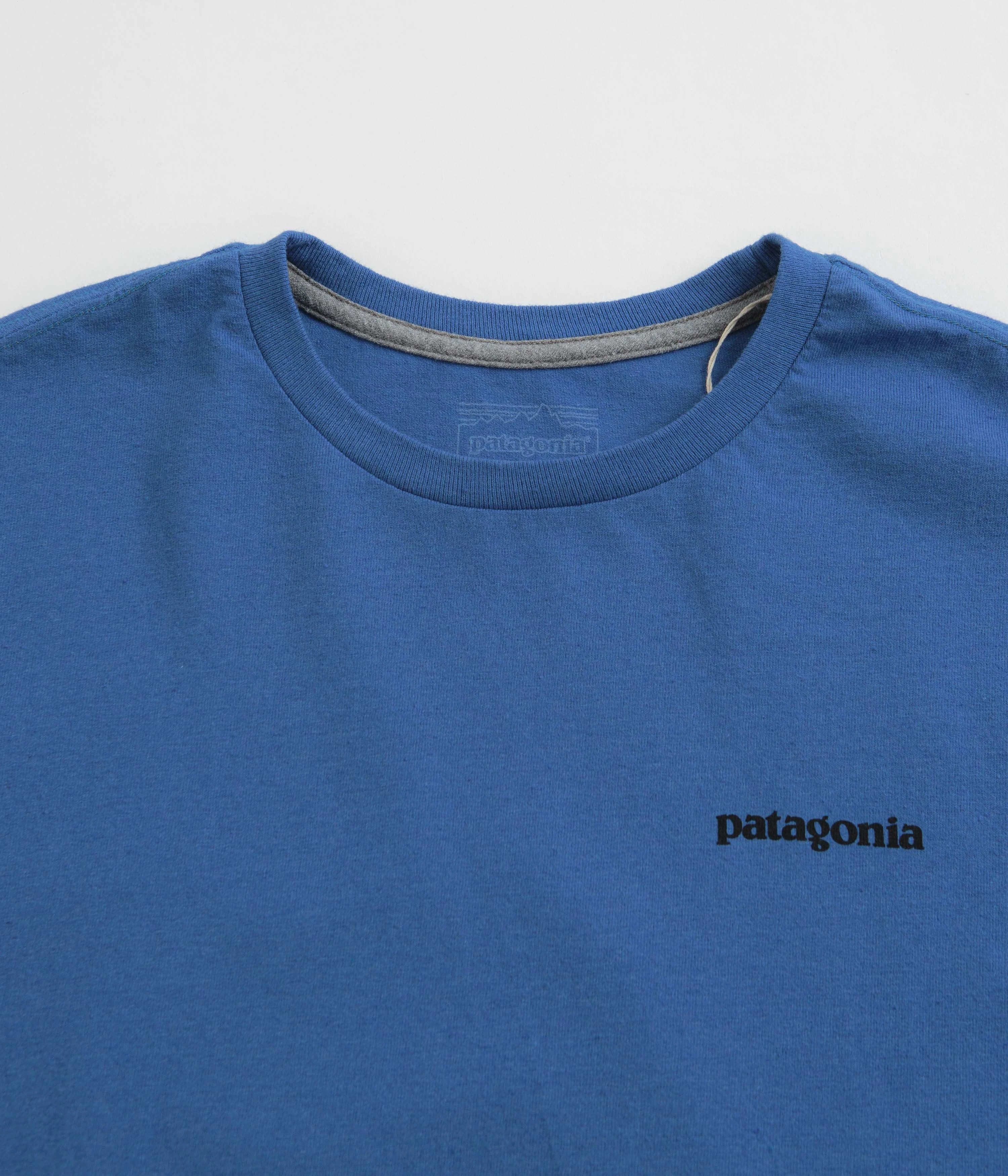 Patagonia P-6 Logo Responsibili-Tee T-Shirt - P-6 Outline: Vessel Blue