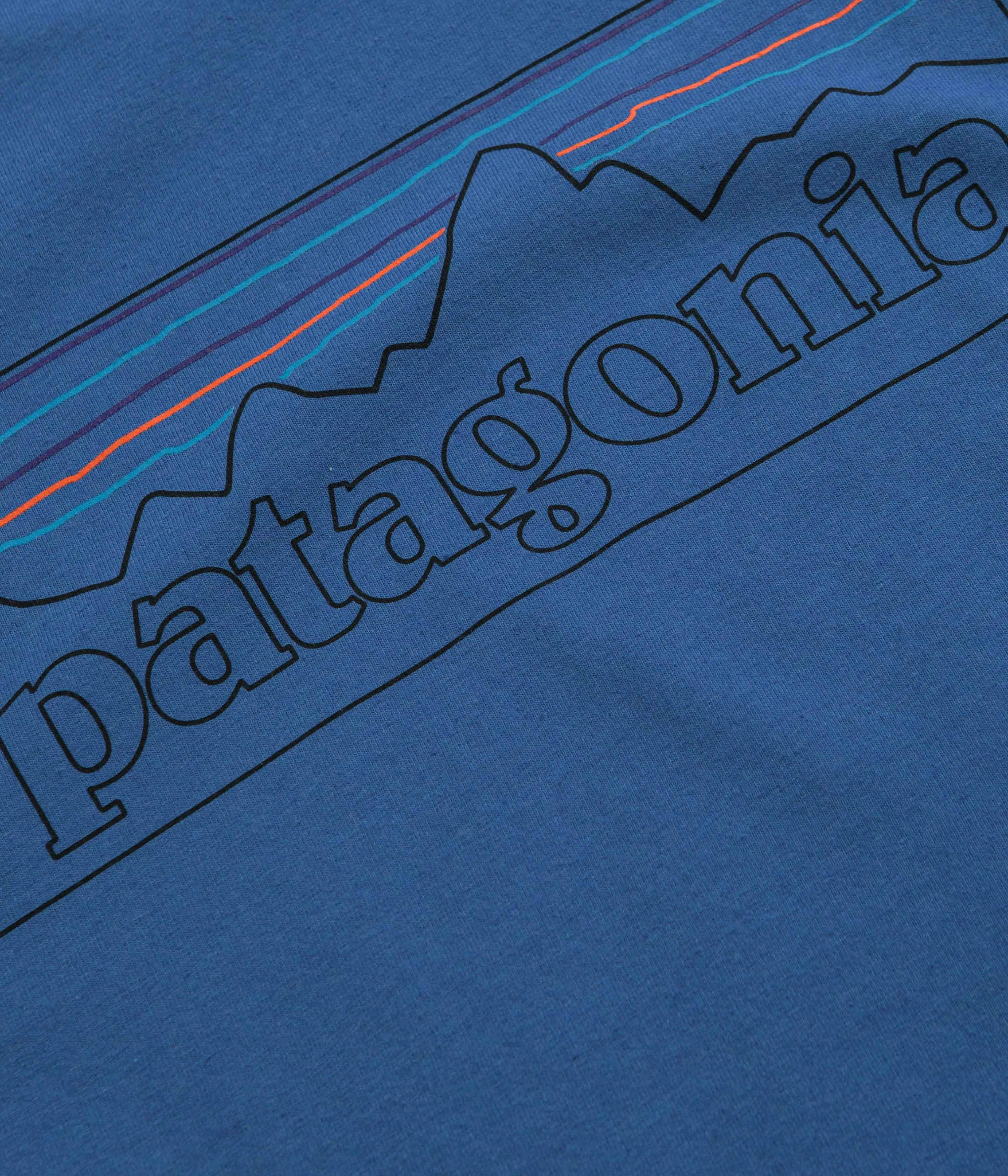 Patagonia P-6 Logo Responsibili-Tee T-Shirt - P-6 Outline: Vessel Blue