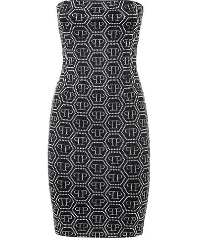 Philipp Plein Mini Dress Monogram