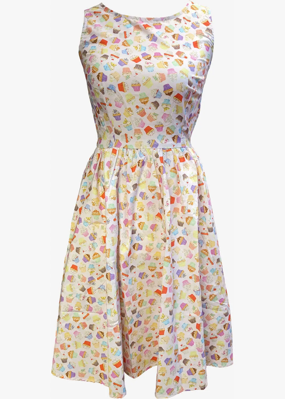 Retrolicious Cupcake Vintage 50's Swing Dress Multi