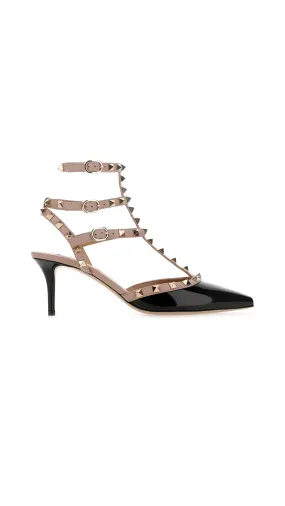 Rockstud Ankle Strap - Black