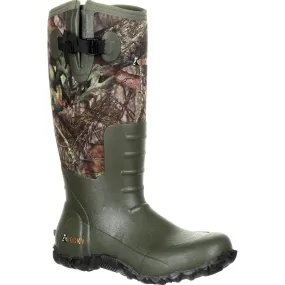 Rocky Core Rubber Waterproof Outdoor Boot (Mossy Oak Break Up Country)