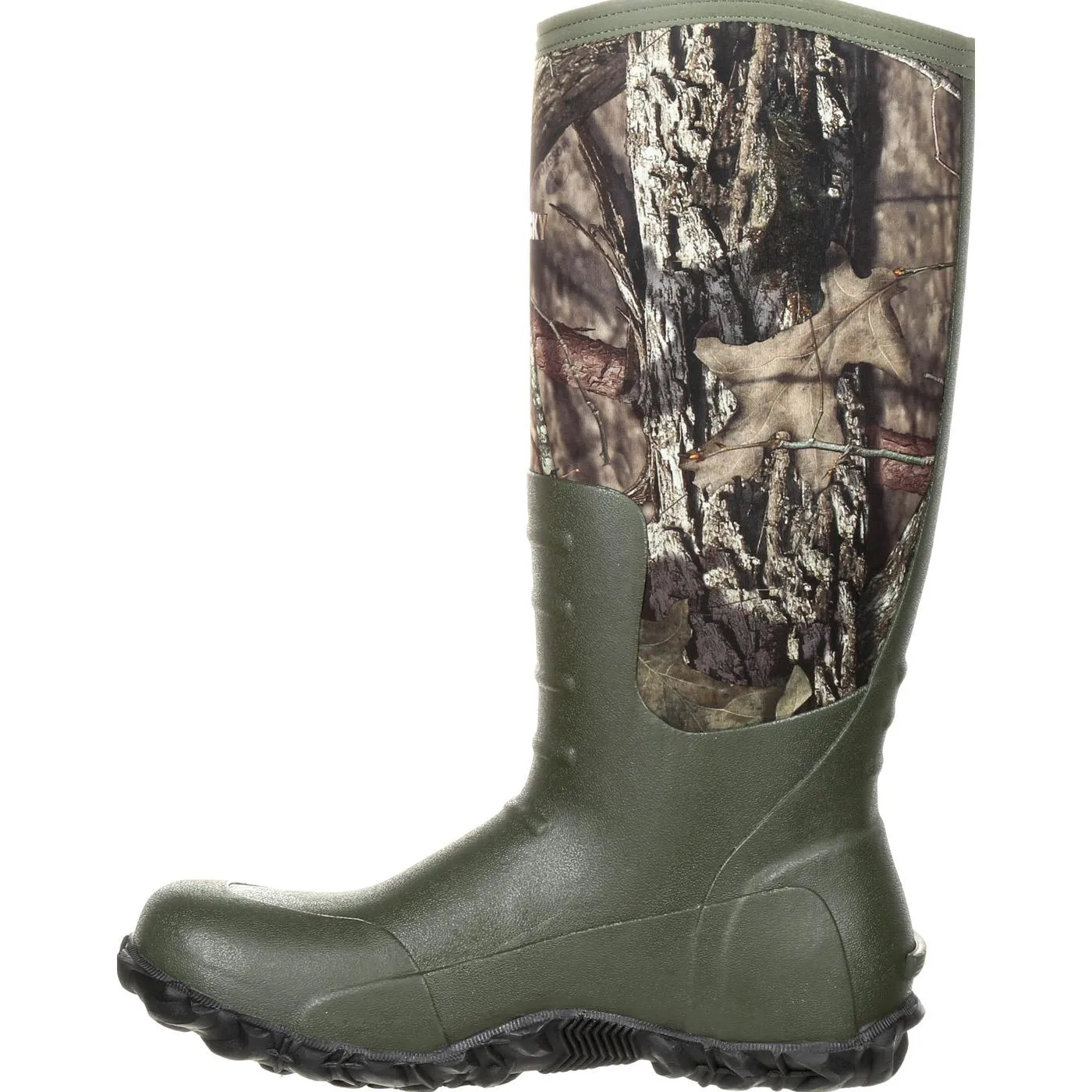 Rocky Core Rubber Waterproof Outdoor Boot (Mossy Oak Break Up Country)