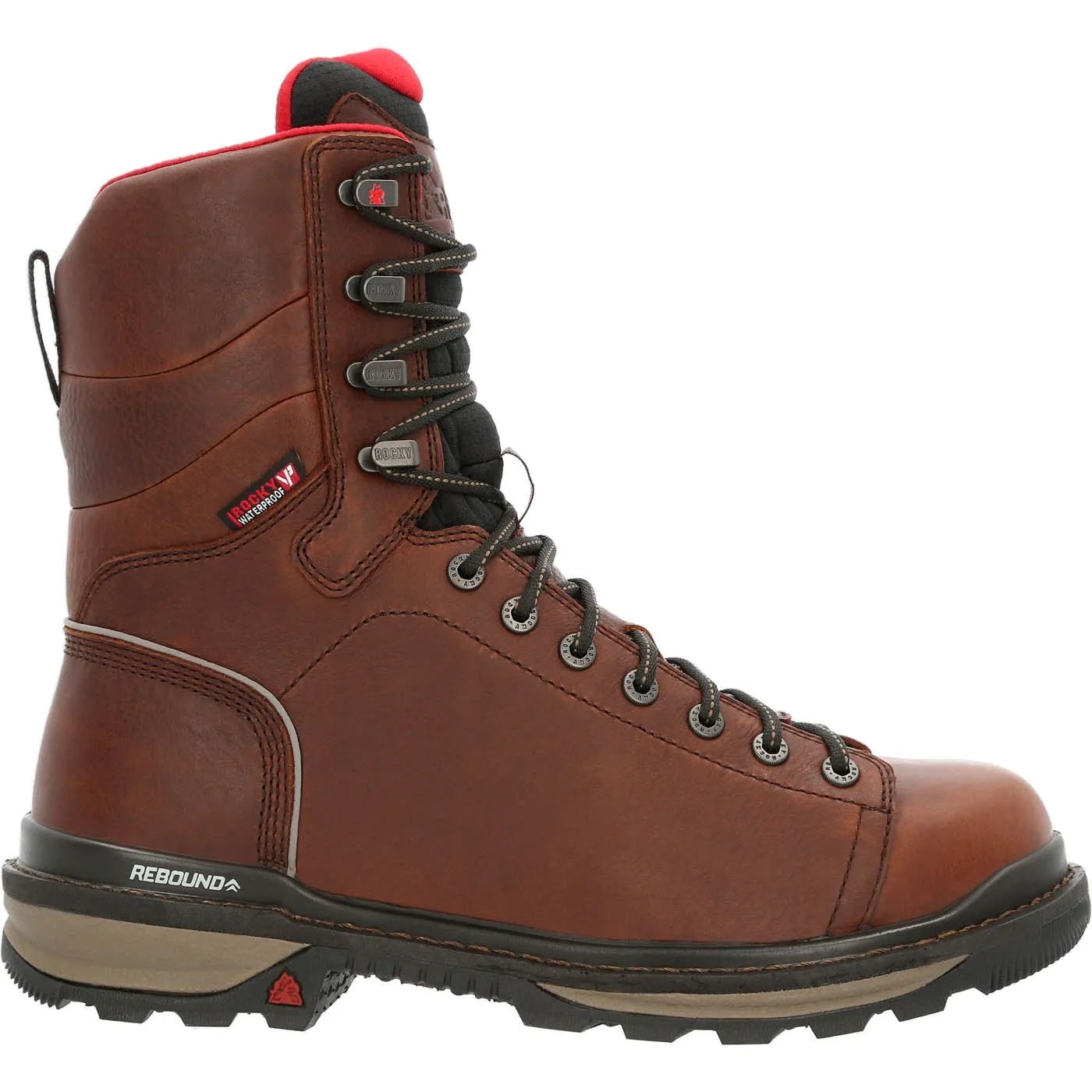 Rocky Rams Horn Lace to Toe Waterproof Work Boot