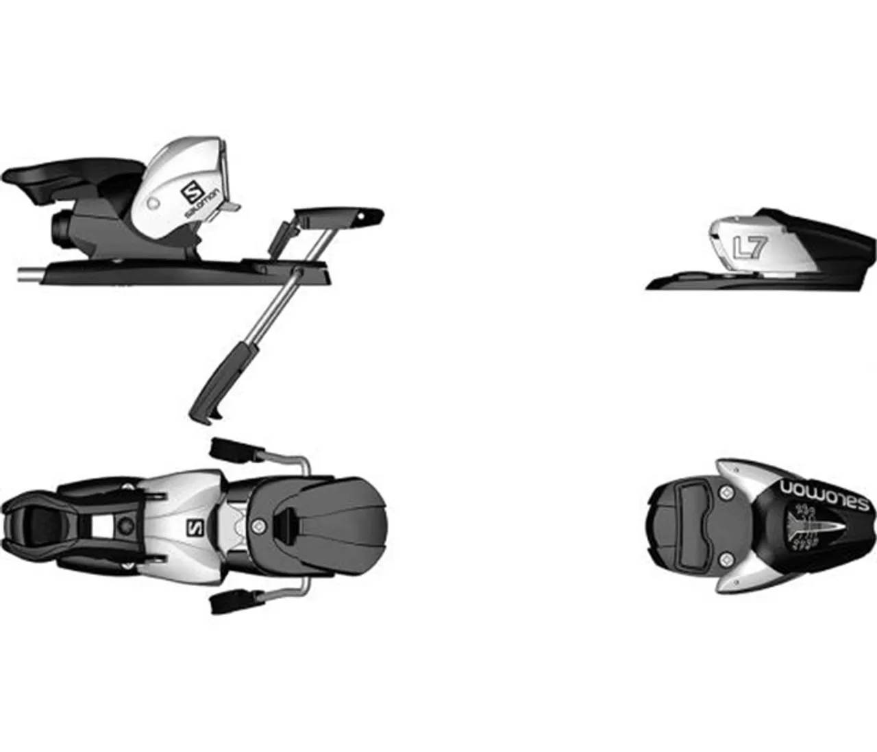 Salomon L7 Jr Ski Bindings 2016