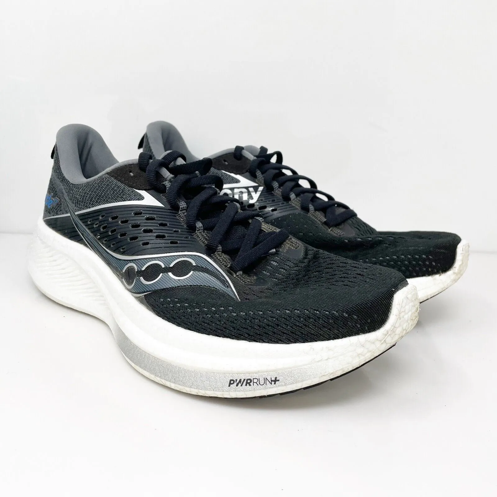 Saucony Mens Ride 17 S20924-100 Black Running Shoes Sneakers Size 9.5