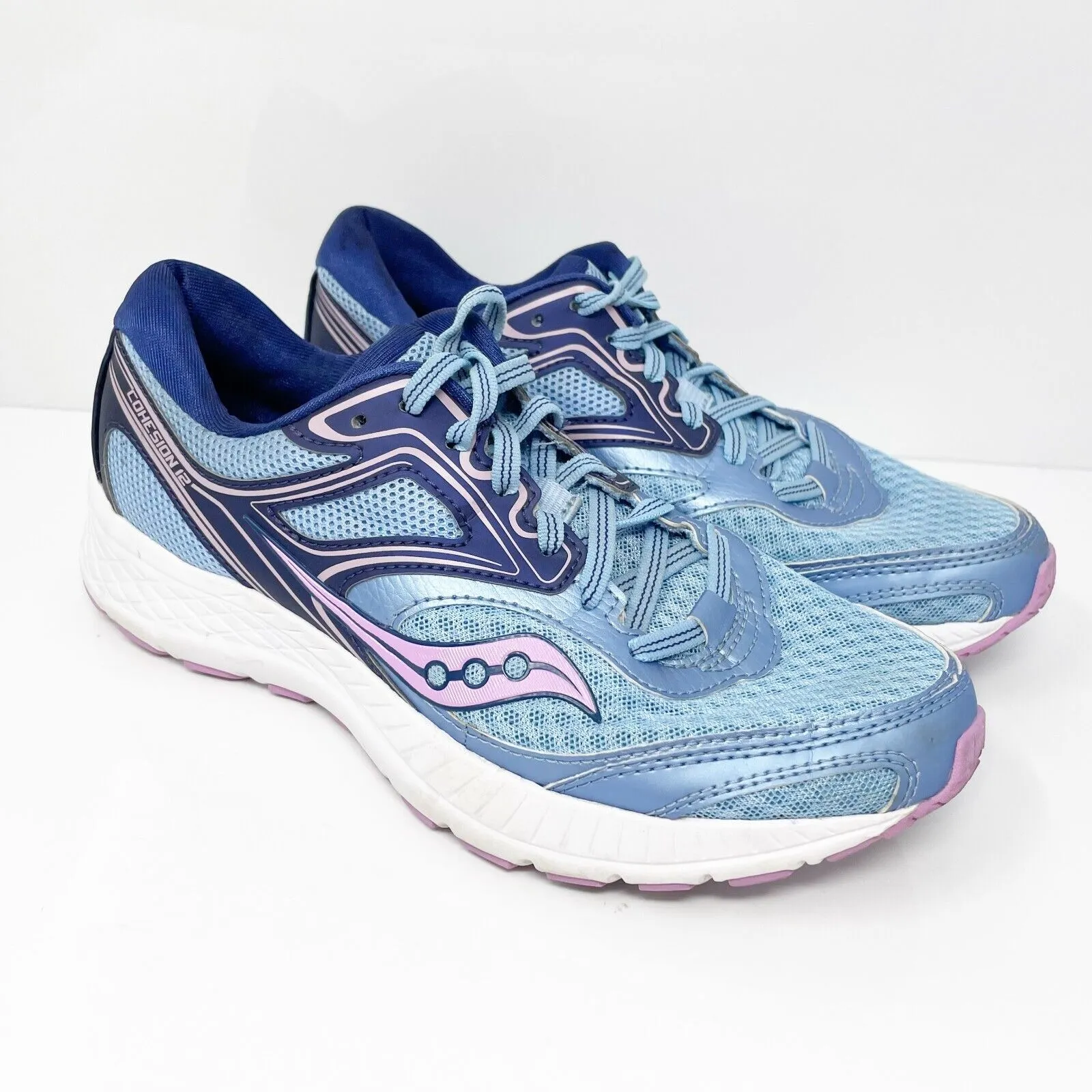 Saucony Womens Cohesion 12 S10473-3 Blue Running Shoes Sneakers Size 7