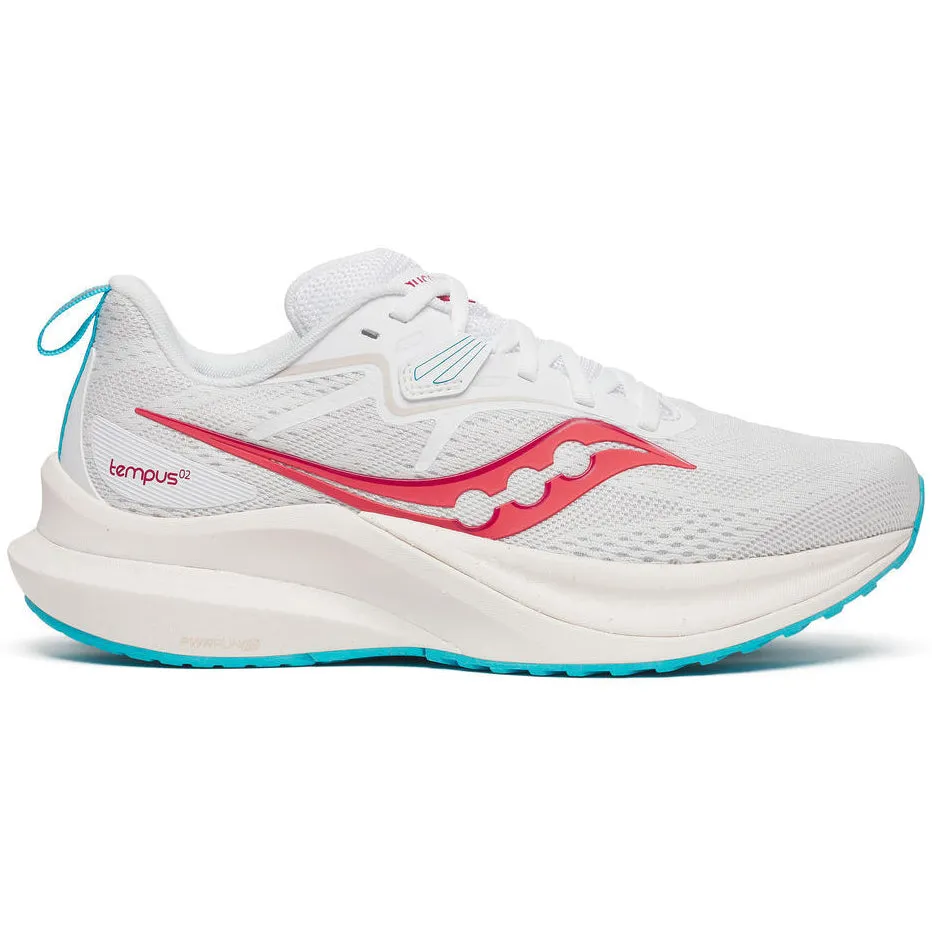 Saucony Women's Tempus 2 Running Shoes White / Cayenne