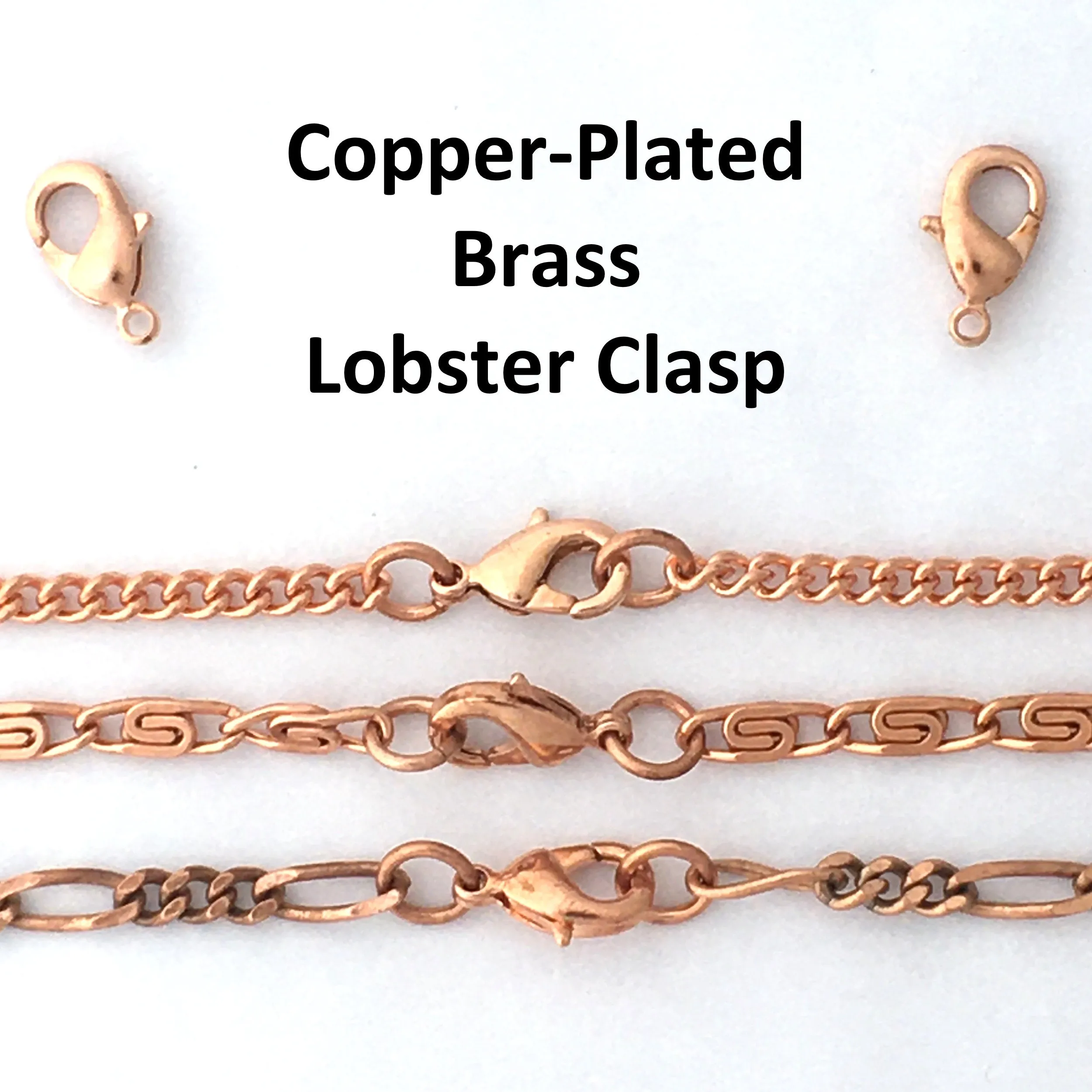 Solid Copper Anklet Set Celtic Scroll Chain Anklets AC61S Adjustable Matching Copper Ankle Chains