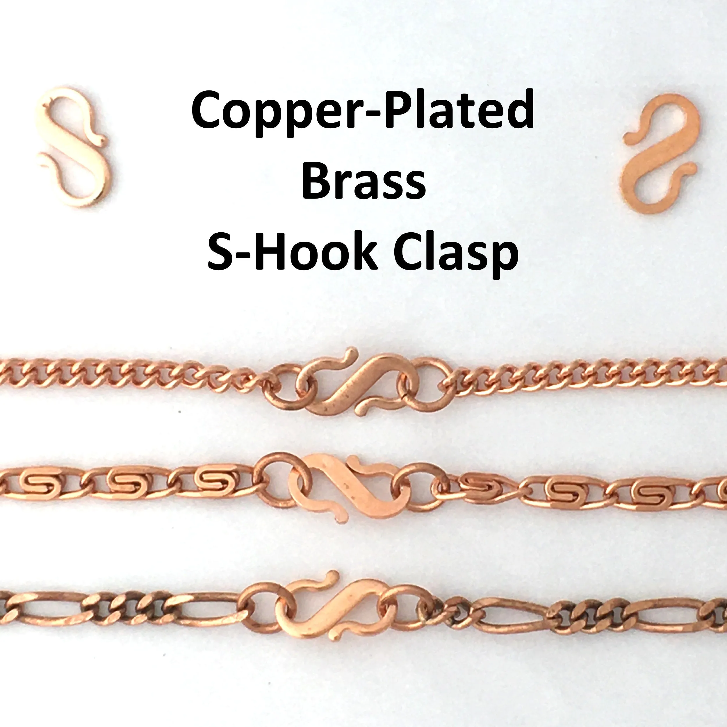 Solid Copper Anklet Set Celtic Scroll Chain Anklets AC61S Adjustable Matching Copper Ankle Chains