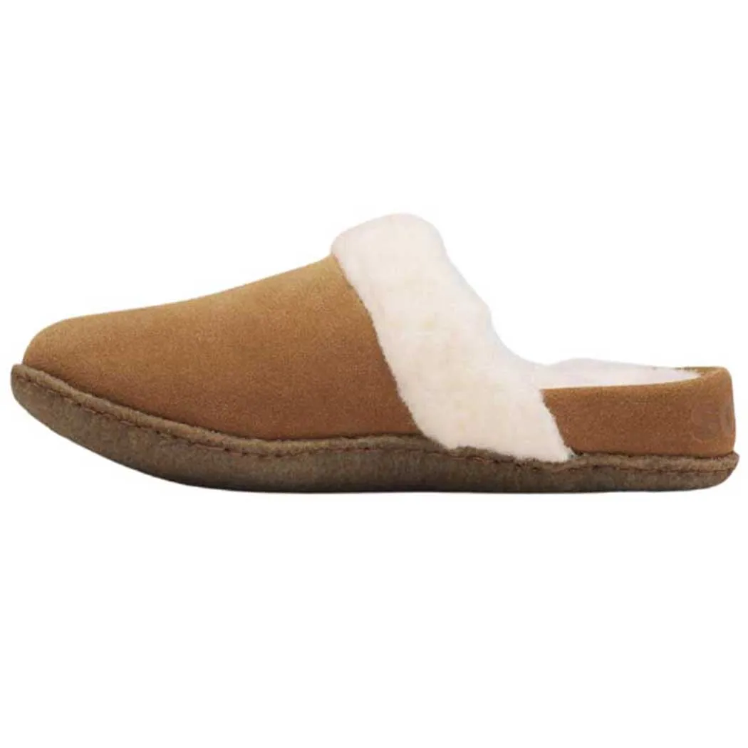 Sorel Nakiska Slide ll Slipper Camel Brown/Natural (Women's)