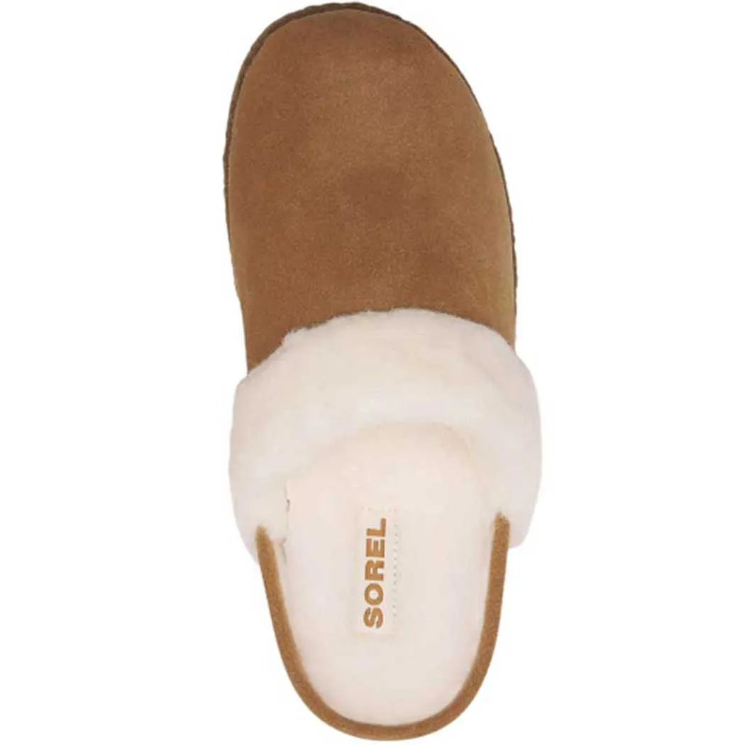 Sorel Nakiska Slide ll Slipper Camel Brown/Natural (Women's)