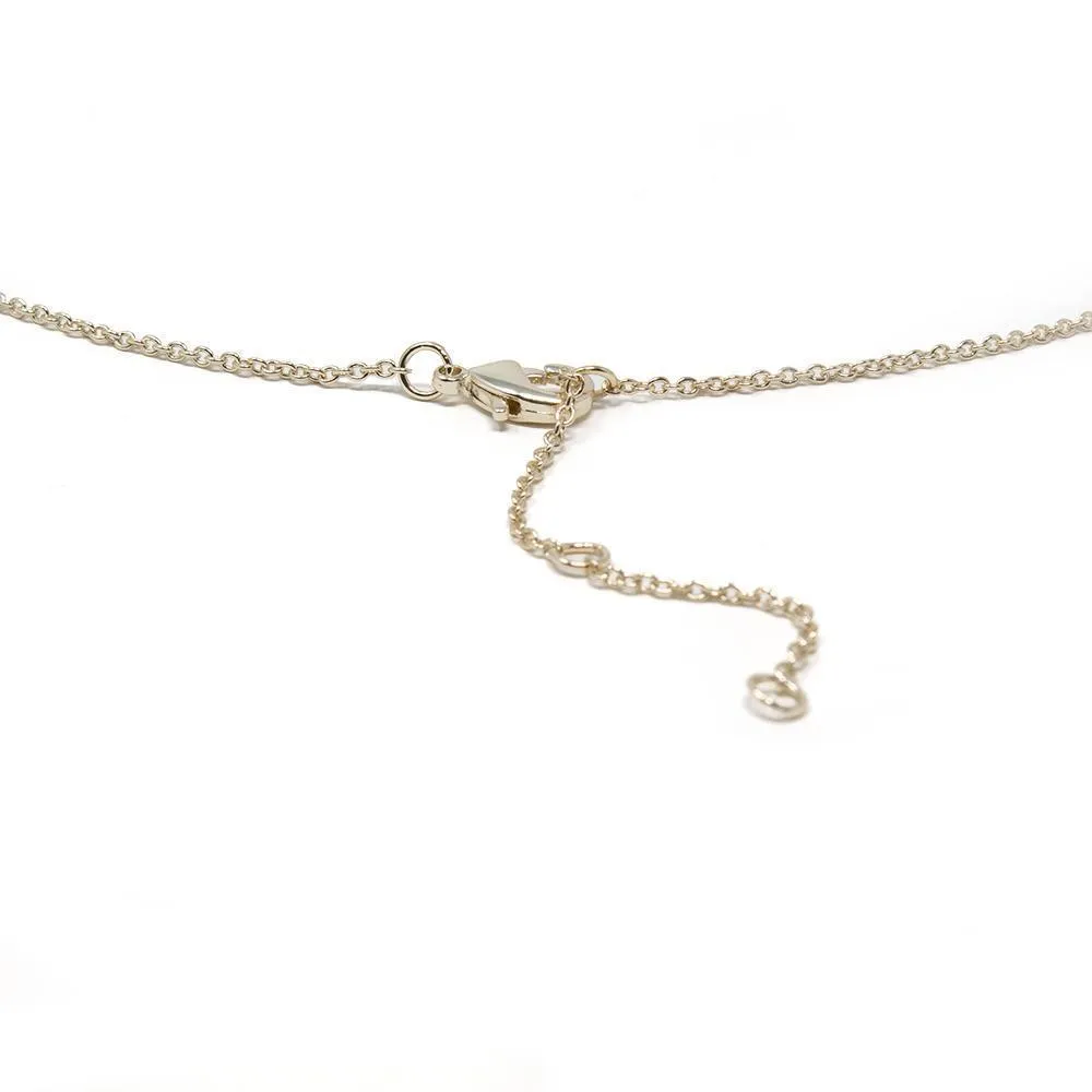 Stylish Cubic Zirconia Star Rosary Necklace Gold Plated