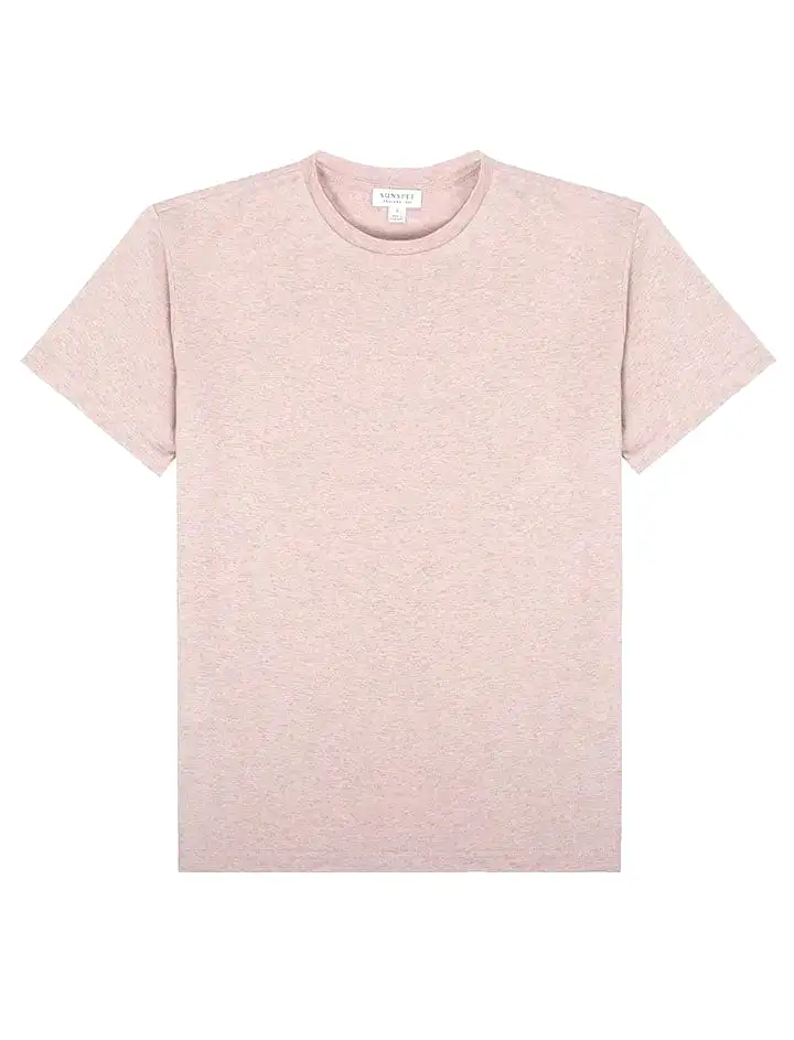 Sunspel Classic T-Shirt Shell Pink Melange