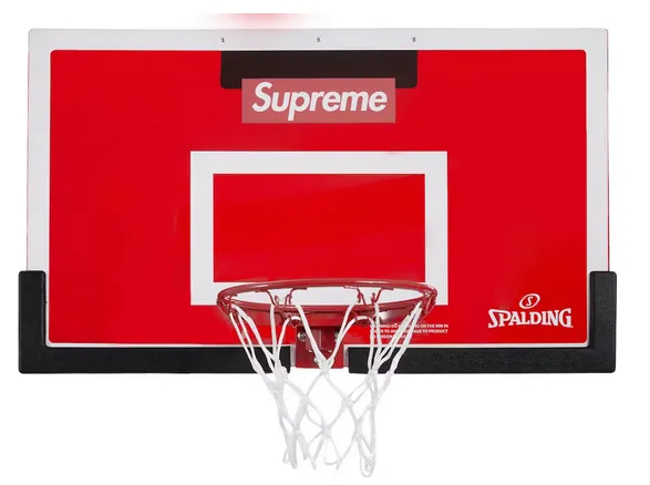 Supreme Spalding Mini Basketball Hoop Red