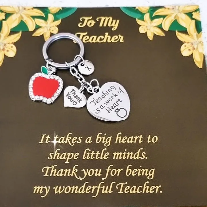 Teaching is a work of Heart Teacher's Keychain