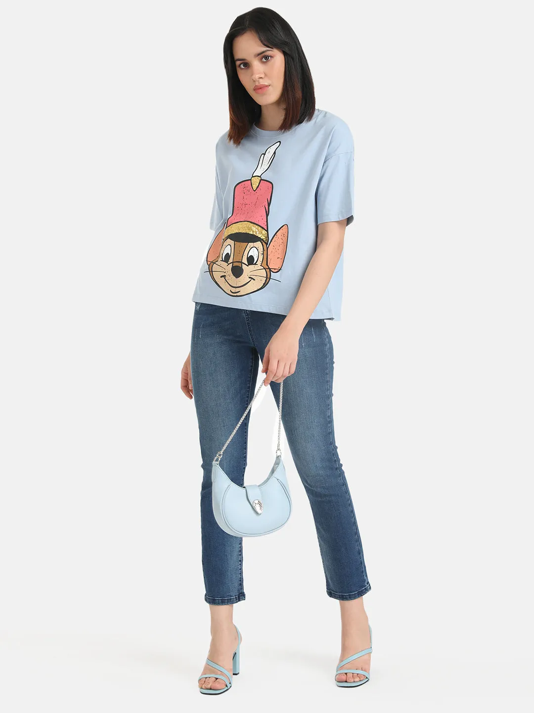 Timothy  Disney Printed T-Shirt With Sequin Work