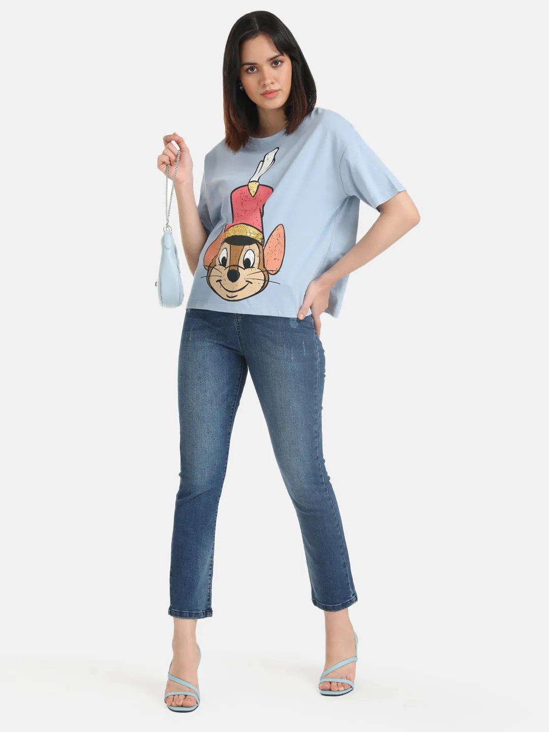 Timothy  Disney Printed T-Shirt With Sequin Work