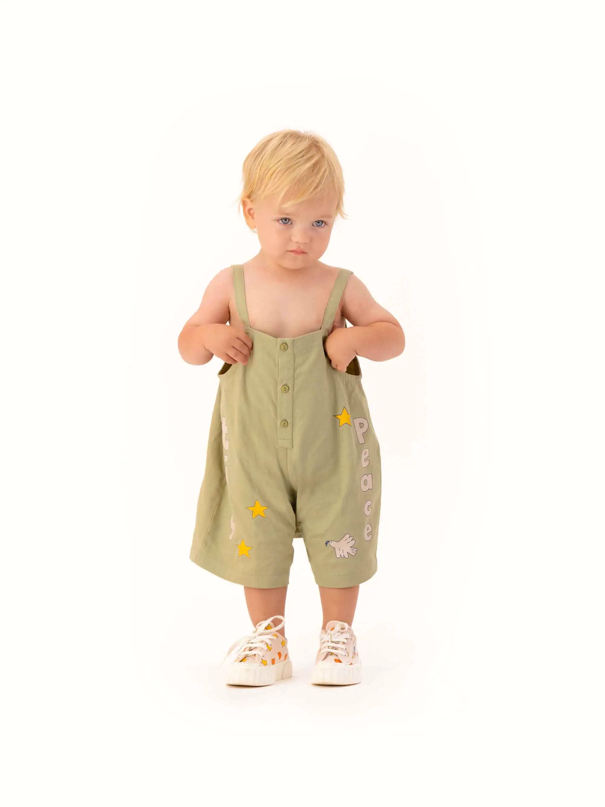 Tiny Peace Baby Dungarees