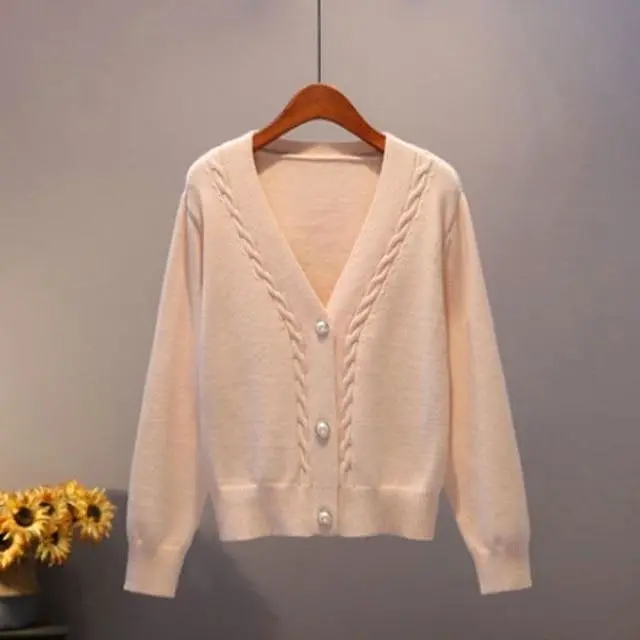 V-Neck Women Cardigan Sweaters