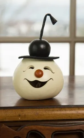 Wallie Snowman Head Gourd - Available in Multiple Sizes