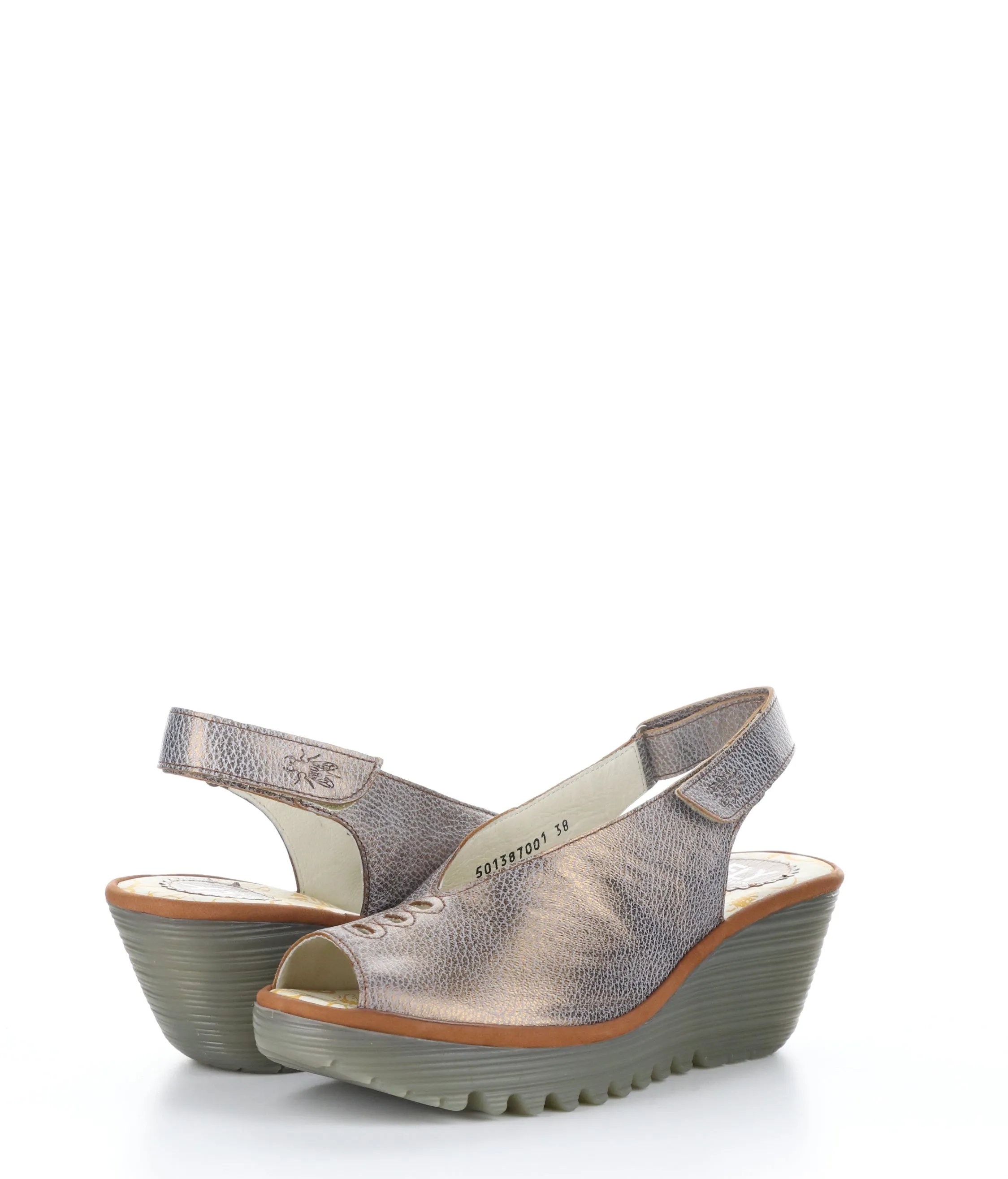 YEAY387FLY 001 BRONZE/TAN Velcro Sandals